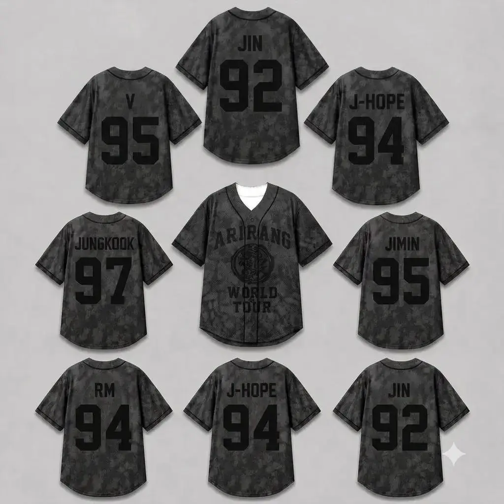 New Music Tour Baseball Jersey, Live Tour Baseball Jersey, Casual Unisex Sports Jersey, Gift for fan