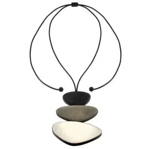 3 Piece Charcoal Resin Necklace