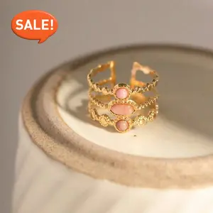 1 Piece Exquisite Artificial Zircon Multi-Layer Open Ring - Retro Modern Minimalist Fashion Accessory, Crystal Layered Jeweled Layered Gemstone Multi-Stone Design for Daily Wear and Parties, Elegant Addition, Artificial Zircon Rings, Crystal Layered Rings