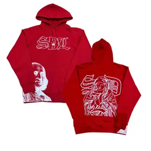 Men's S-DL Red Hoodies, Hip Hop Hoodies, Streetwear Style, Trendy Outdoor Wear Daily Wear, Designer Clothing, Gift for him, Gift for her, Birthday's gift