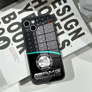 Car Sport AMG Phone Case For iPhone 17 16 Promax 15 Pro 14 Plus 13 Pro 12 mini 11 Samsung Galaxy S25 Plus S24 Ultra S23 Shockproof Glass phone case
