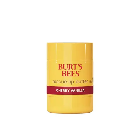 Burt's Bees Rescue Lip Butter Cherry Vanilla | 24-Hour Hydration | Repairs Dry, Chapped Lips | Shea Butter, Vitamins C & E