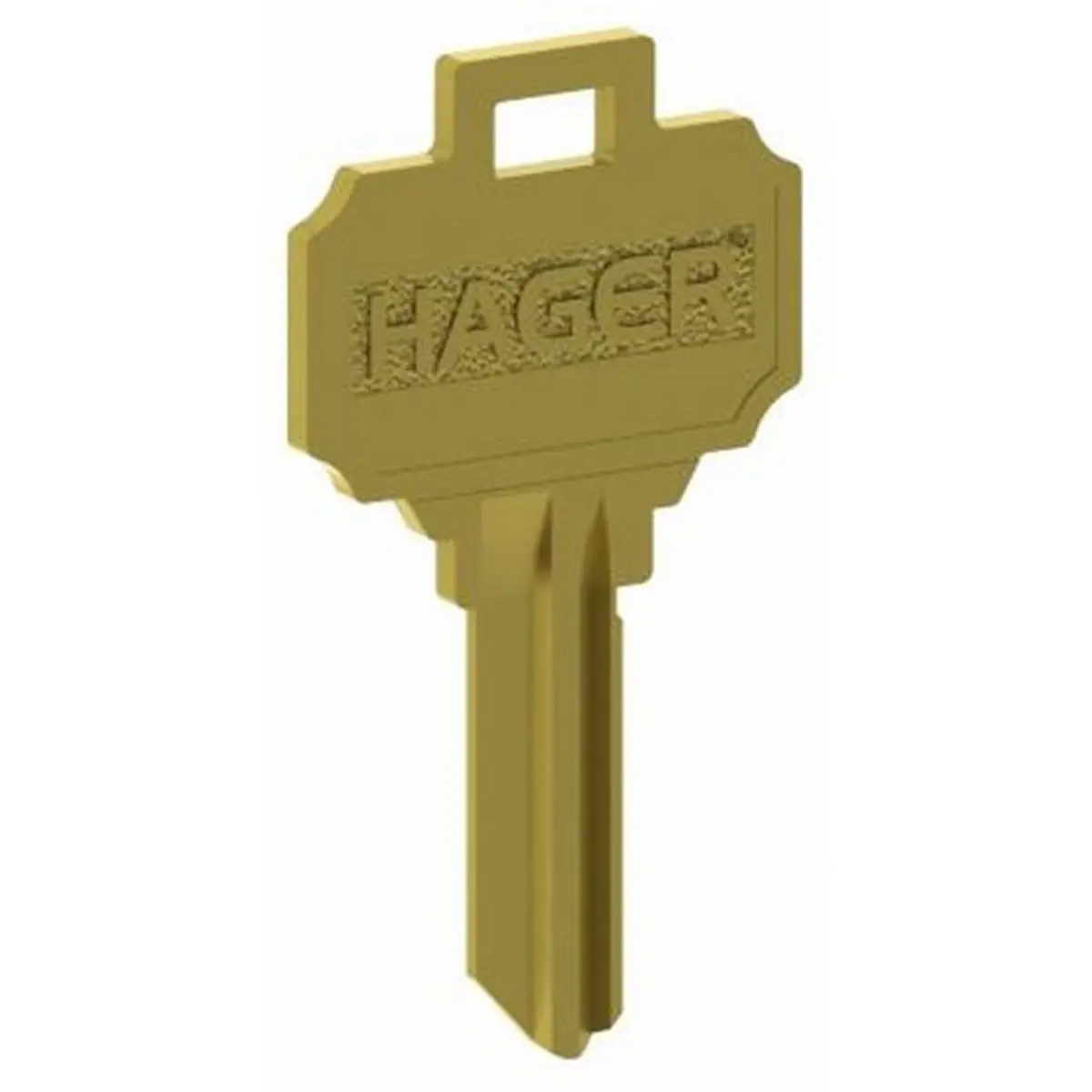 Hager 3955 5 Pin C Keyway Single Key Blank, 3955-01 Model, 1 lbs, for Exit Doors, Ideal for Locksmiths