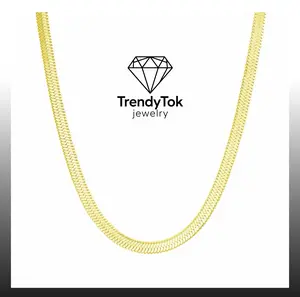 Stainless steel gold necklaces designed specifically for both men and women, featuring exquisite gold herringbone collar necklaces suitable for couples, and lightweight multi-layer thick snake chain necklaces ideal as gifts for teenagers. stylish men