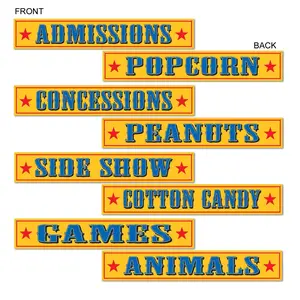 Circus Sign Cutouts