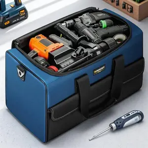 Large Capacity Tool Bag, Multi-pocket Modular Storage System, Durable Impact Resistant Tool Organizer, Portable Tool Storage Bag for Home & Office, Tool Pouch