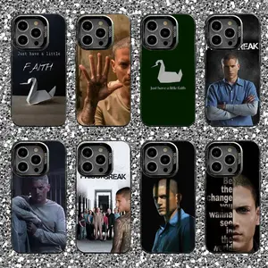 P-Prison Break Phone Case For iPhone17, 16,15,14,13,12,11,Pro,XS,Max,Plus,Mini,SE Black Candy Matte Shockproof Cover
