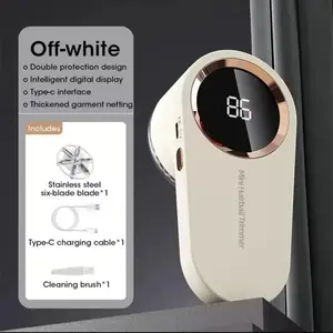USB Rechargeable Electric Lint Remover Digital LED Display, Designed for Clothes, Blankets, Fuzz, Plush Dolls, Easy to Use