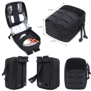 Men's Tactical Military Medical First Aid Kit Pack Molle Pouch Waist Belt Bag Mini Bag Survival Hunting Hiking Camping Tool