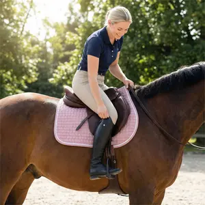 Professional Horse Saddle Pad, 1 Count Multipurpose English Saddle Pad, All Purpose Saddle Pad, Cotton Saddle Pad,  Equestrian & Horse Jumping Pad