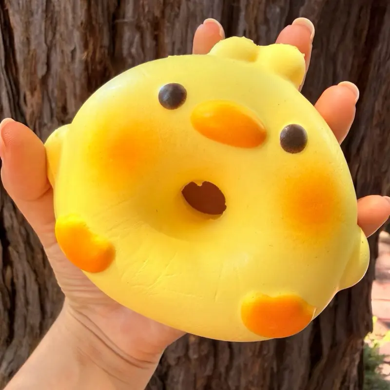Duck Donut Bread-Scented Squishy Toy, Slow-Rise Stress Relief Fidget