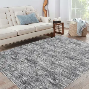 Modern Abstract Rug Washable Printed Rug Low Pile Soft Rug Foldable Indoor Rug Stain Resistant Non-Slip Suitable For Office Living Room Farmhouse