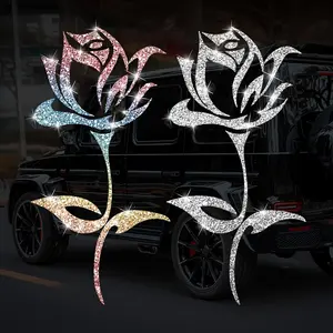 Beautiful Rose Flower Car Sticker for Vehicle Decoration, Vinyl Decal for Window and Bumper, Stylish Durable Auto Accessories, Car Decals, Decal for Cars