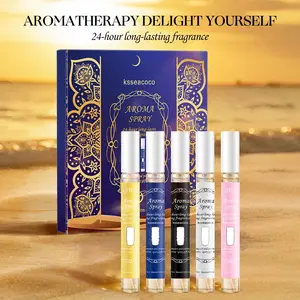 5x10ml Arabian Luxury Perfume Spray Gift Set Exotic and Long-Lasting Fragrance Vanilla/Citrus/Jasmine/Floral-Fruity Notes Unisex Valentine's Day Gifting Choice Fragrance Scent Perfume Fragrances Vanilla