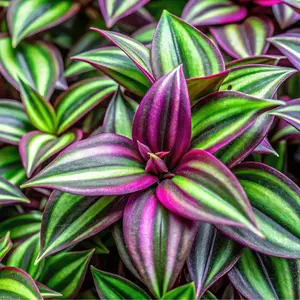 4 Big Love Tradescantia Spiderwort Cuttings - Easy to Grow Wandering Jew or Wandering Dude for Summer Gardening in Small Spaces