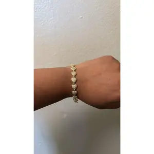 Forever Yours Heart - Elegant Gold Tone Heart Design Bracelet for Women