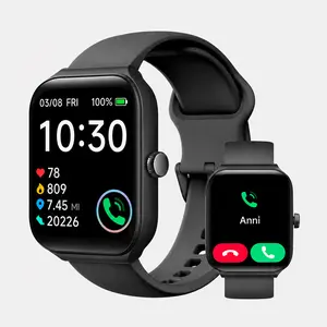 2026 New Fashion Smart Watch for men, Wireless Calling/Dial, 100+ Sport Mode,, Message Reminder, IP67 Waterproof, Smart Watch for Android iPhone Devices, Activity Tracker for Men Women, Wearable Devices, Fall Gift