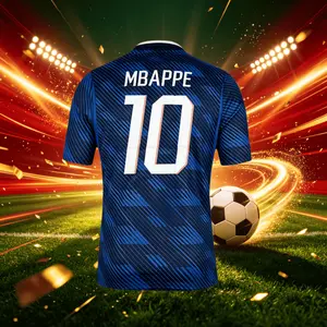 2026 France 10# Mbappé 7# Dembele Short And Long Sleeve Soccer Jersey Fans Version Breathable