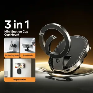 Ulanzi Magnetic Phone Holder, MagSafe-Compatible Ring Mount, 360° Rotatable Phone Stand for Car, Desk, Travel, Universal Smartphone Grip