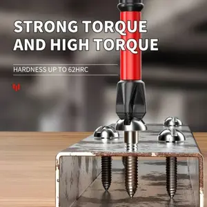 Magnetic Phillips Screwdriver Set, High Hardness Anti-Slip Heads, Replaceable Screwdriver Bits, Fits Electric & Manual Drills, Hardware Tools, Impact Drill Bits Kit with Tool Box