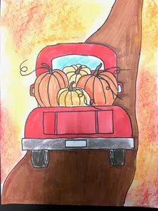 Add-On Art Project - Pumpkin Truck L2 (ages 8+)