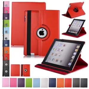 Luxury PU Leather Smart Cover 360 Ratating Holder Case For Apple iPad Mini 1 2 3
