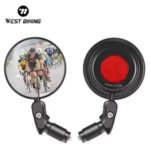 WEST BIKING Sport Universal Bicycle Bike Rear View Handlebar Mirrors for Handlebar Motorcycle Cycling Frame Rear View Mirror