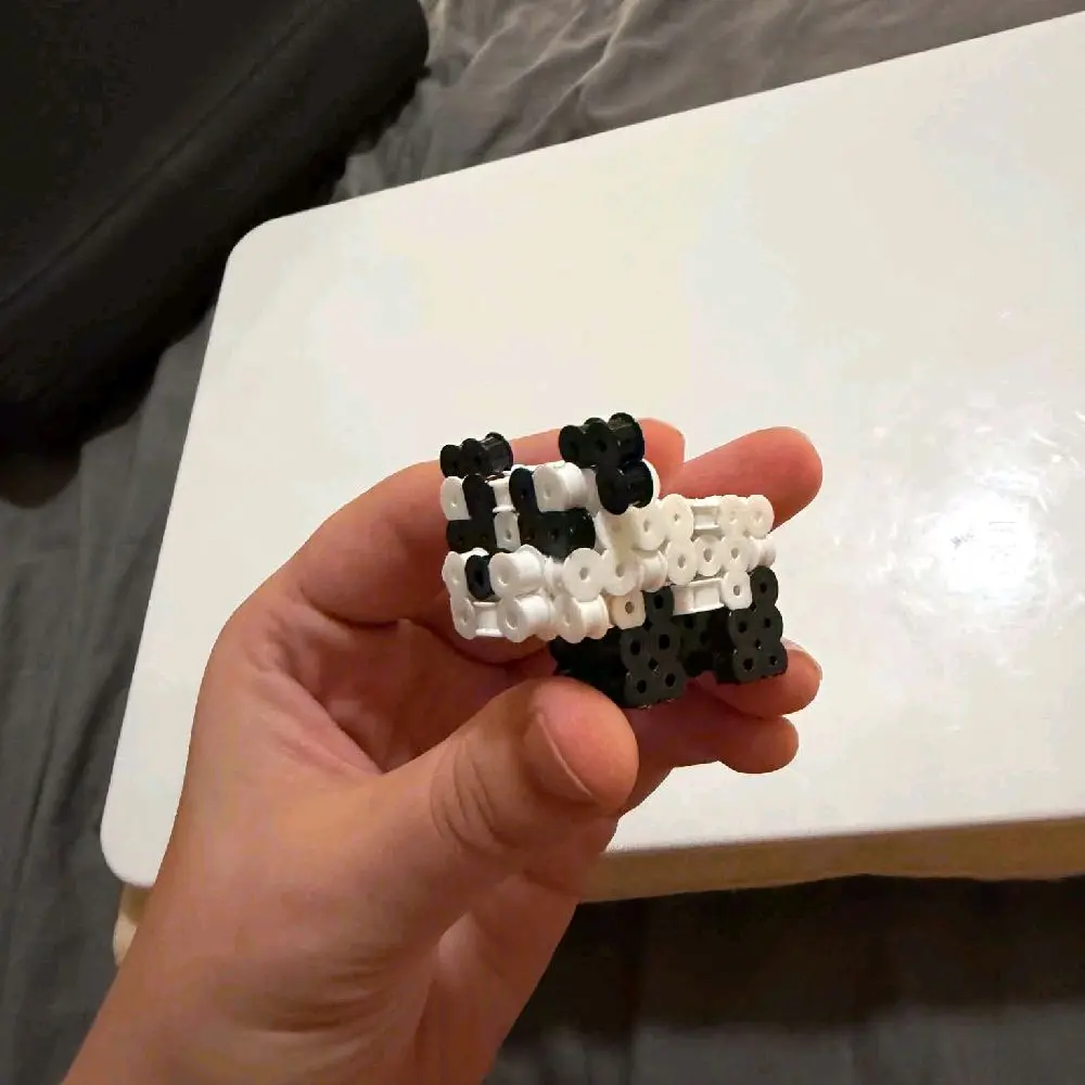 Mini Fusebead Panda Decor - Desk, Shelf Accent Piece