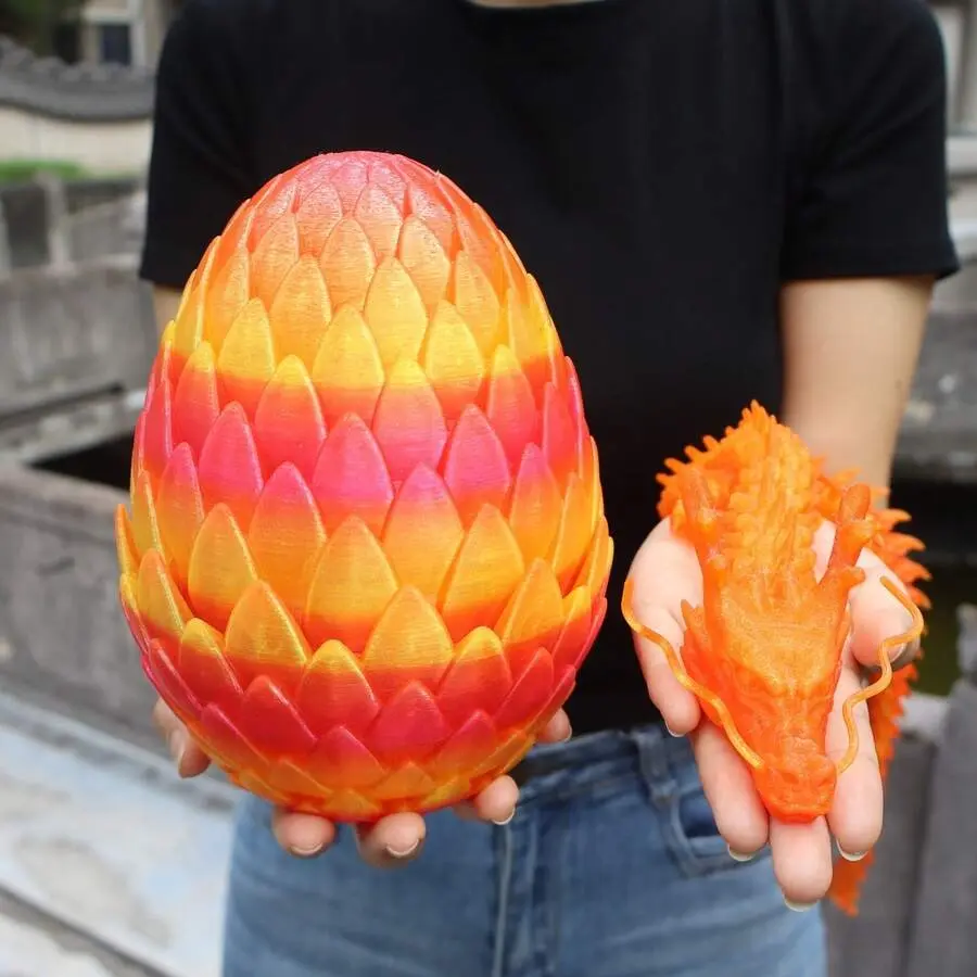 18cm Egg + 60cm Dragon - Red Crystal