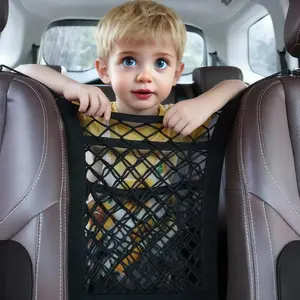 Car Seat Storage Net Pocket Car Seat Back Organizer Hanging Bag for Preventing Children and Pets