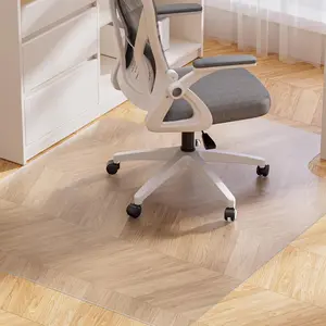 Desk Chair Mat for Hardwood Floor 48"×36" Office PVC Computer Chair Mat Floor Protector for Rolling Chairs