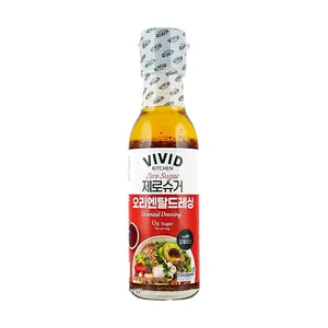 VIVID DONGWON Korean Zero Sugar Oriental Salad Dressing 235ml - Keto & Vegan Friendly, No Preservatives, Soy & Sesame Base