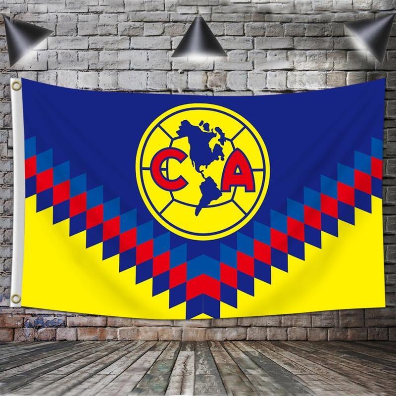 Club Flag 3x5 ft Double sides America Soccer Banner Mexico Futbol Soccer Heavy Duty, Durable 150D Polyester