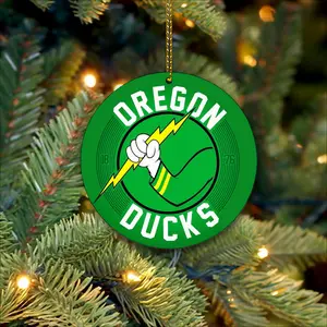 Oregon Ornament, Christmas Football Decor, Oregon Team Gift, Christmas Gift,  Gift Football Lovers, Ceramic Ornament, Decoration Ornament