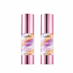2PCS  3 In 1 Face Primer, Transparent makeup base, hydrating and smoothing, evens skin tone, blurring effect, sheer natural finish