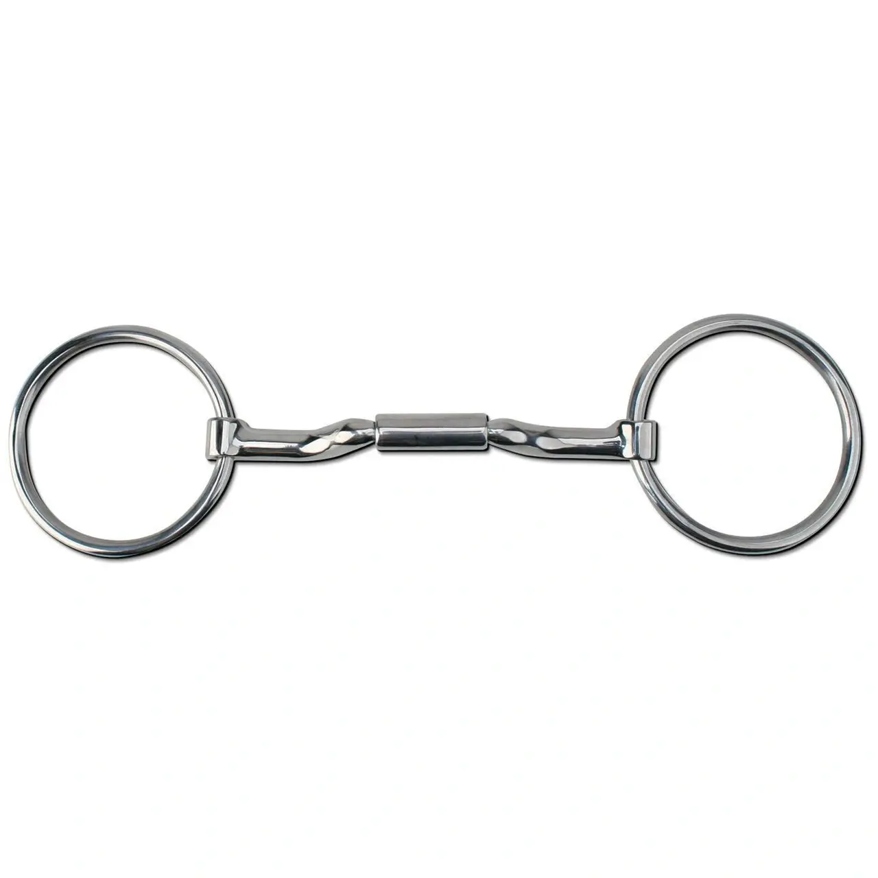 Myler MB36 Loose Ring Snaffle - 14mm Forward Tilt Port, 6" Mouth Stainless Steel with Copper Inlay, Level 2-3 Dressage Legal