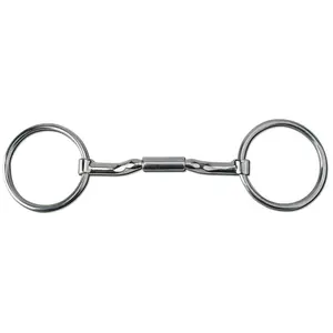 Myler MB36 Loose Ring Snaffle Bit - Dressage Legal, Copper Inlay, 14mm Port, USEF & FEI Approved