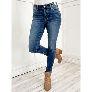 Judy Blue LITTLE MISS SUNSHINE Mid-Rise Thermal Skinny Jeans