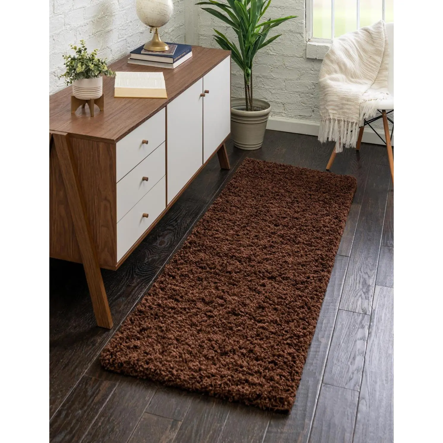 Chocolate Brown 2'  x  6' Runner