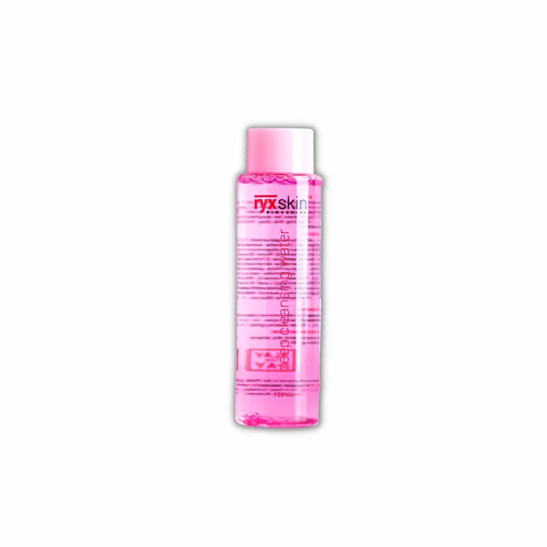 Ryxskin Sincerity Deep Cleansing Water 120ml - Gentle Makeup Remover for Dry & Sensitive Skin, Oil Control, Micellar Formula, Moisturizing Skincare Routine