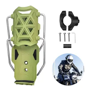 360° Swivel Cup Holder Mount, Universal Motorcycle & Bike Drink Holder, Adaptive Handlebar Crash Bar Mount with Secure Grip for Long Rides, Bike Cup Cage Accessories