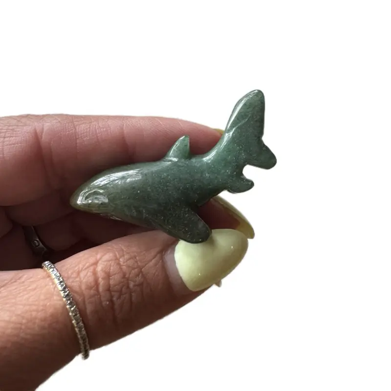 Mini Ruby Zoisite Crystal Shark