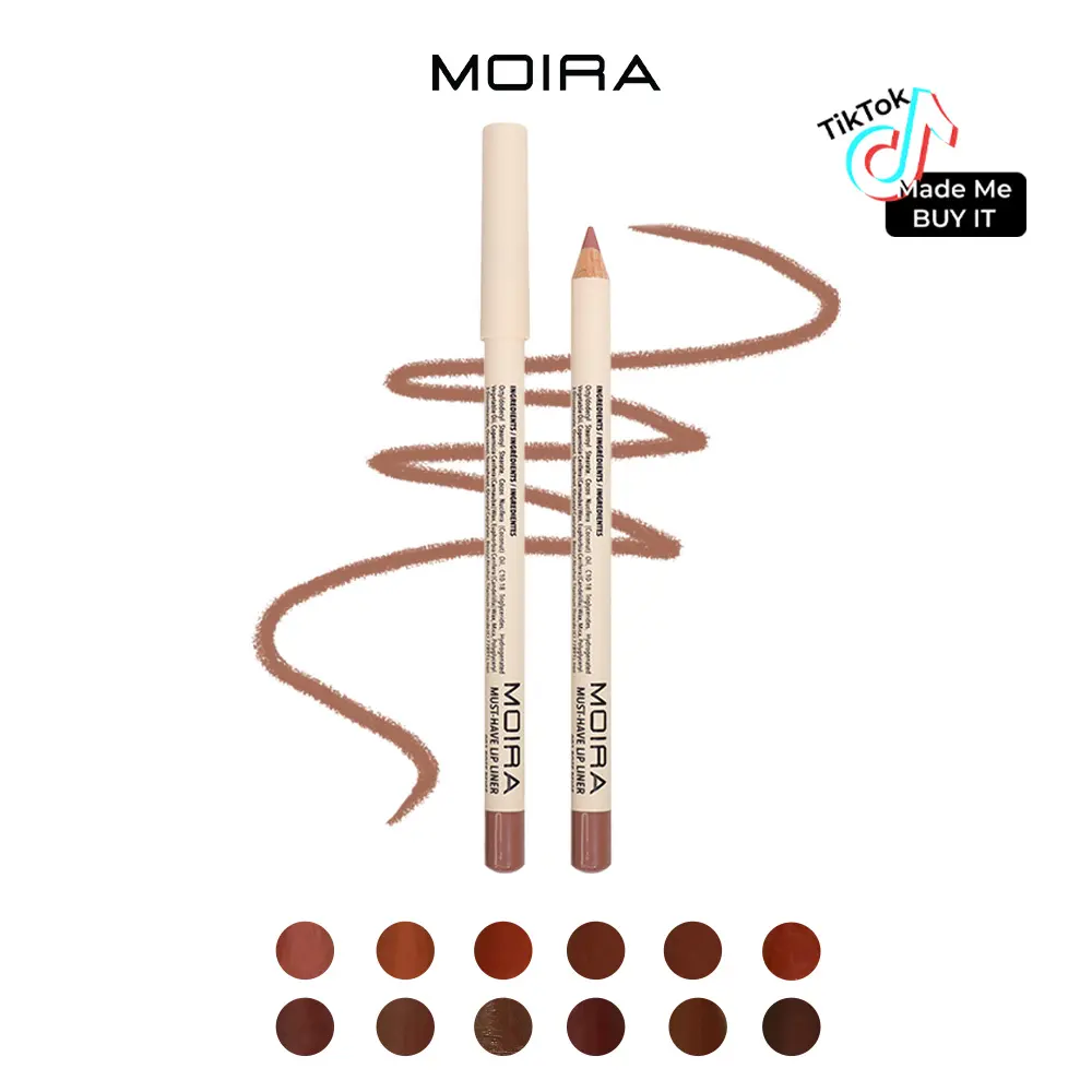 MOIRA | Must-Have Lip Liner Pencil (001, Rose Beige) | Creamy High-Pigment Formula for Smooth, Long-Lasting Lip Definition, Shade