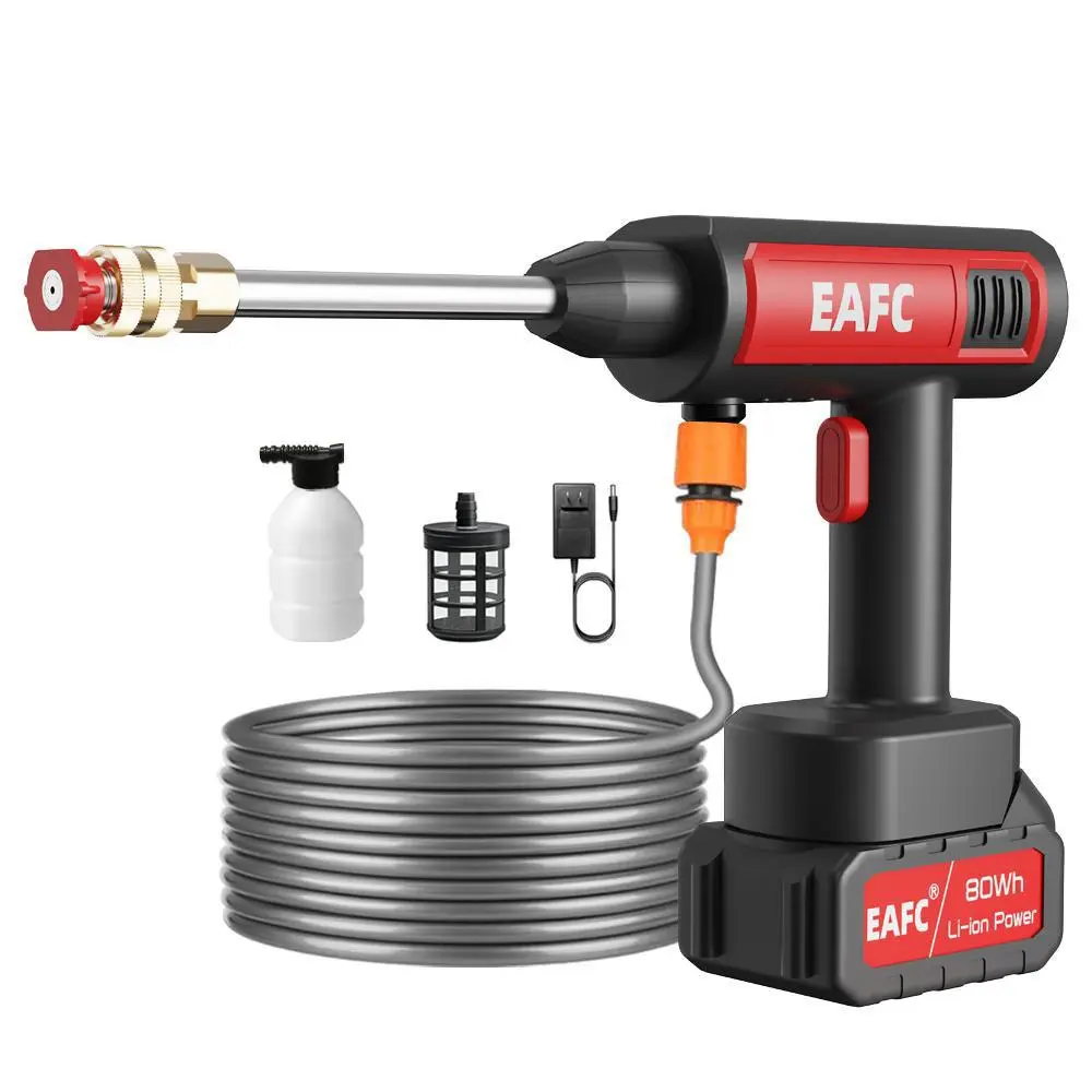 Portable Wireless Car Washer, High Pressure Car Washer with Accessories, Multifunctional Car Washing Tool, Pressure Washer Handheld, High Power Washer, Pressure Washer Foam, Car Wash Sprayer, Car Wash Equipment, Car Wash Tools