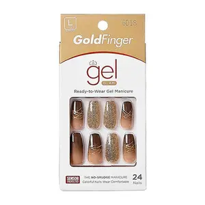 Gold Finger Gel Glam Design