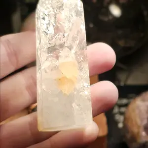 Clear Cracked Quartz Tower