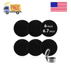 6 Pack Charcoal Filters for Compost Bucket, 6.7 Inch Compost Filters