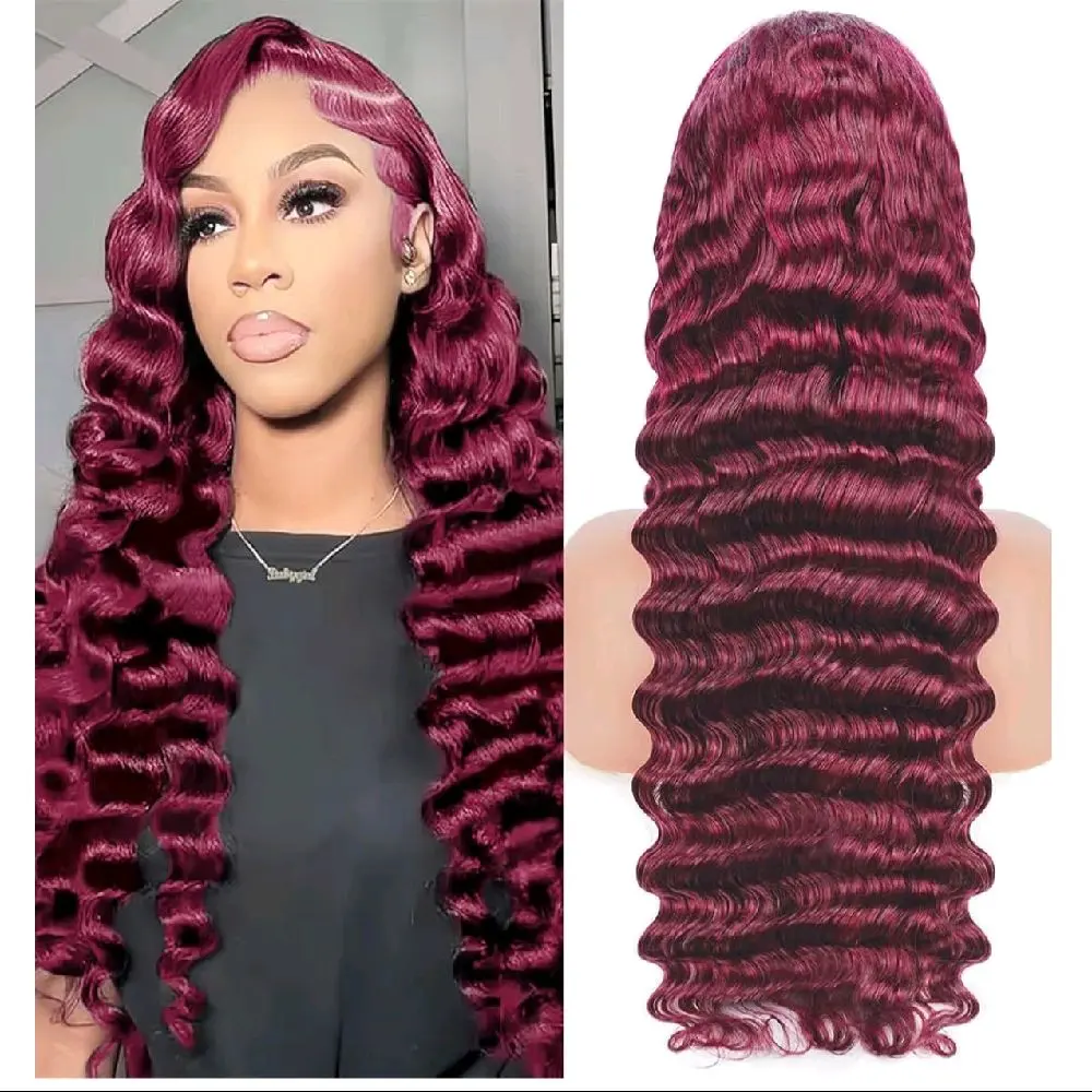 Burgundy wig Human Hair Burgundy wig Human Hair