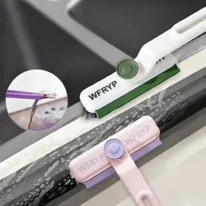Multi-Function Rotating Crevice Cleaning Brush Set 360-Degree Rotating Head Hard Bristle for Bathroom Kitchen Window Crevices