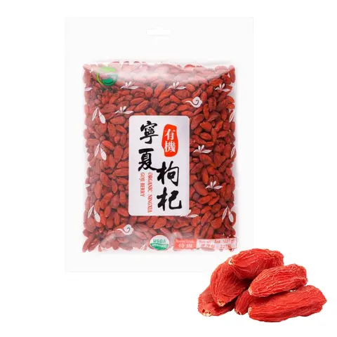 GONGHE Organic Goji Berries 227g (8oz) - Premium Sun-Dried Wolfberries for Superfood Smoothies, Tea, Baking & Snacks - Rich in Antioxidants